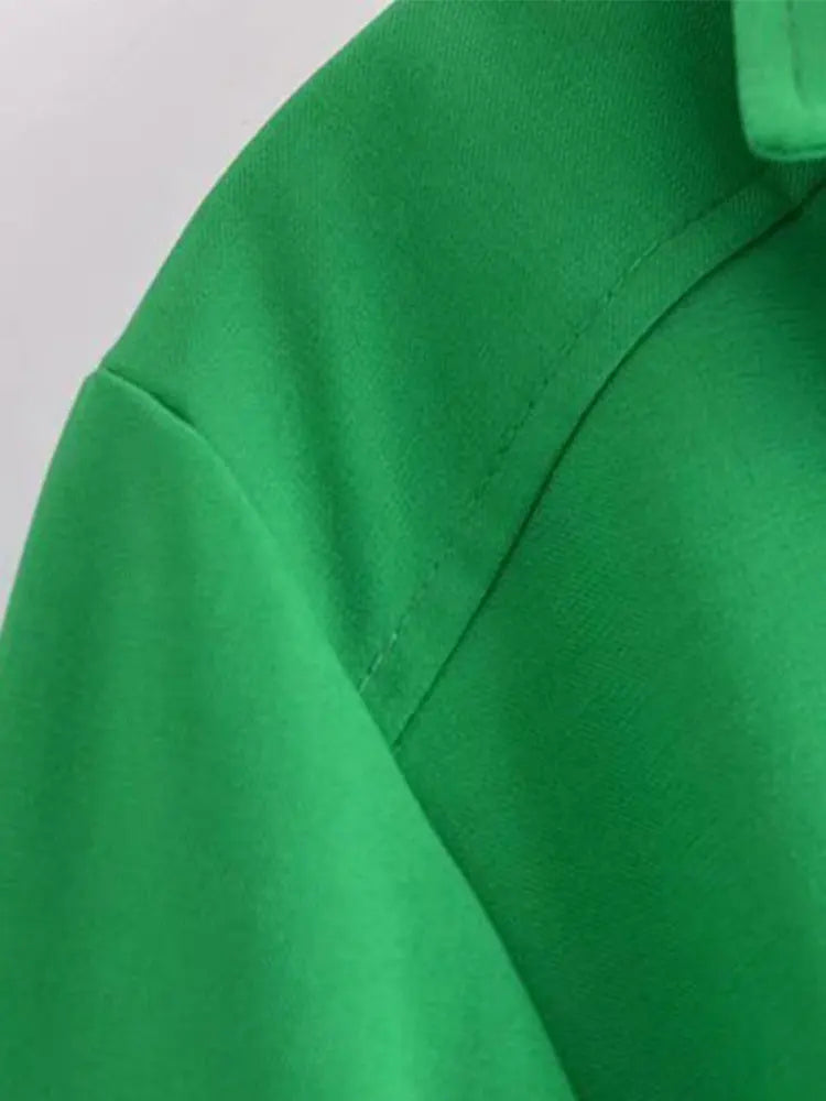 Spring Women Vintage Elegant Green Shirt Female Sexy V Neck Streetwears Blouses Casual Tie Slim Shirt Chic Top