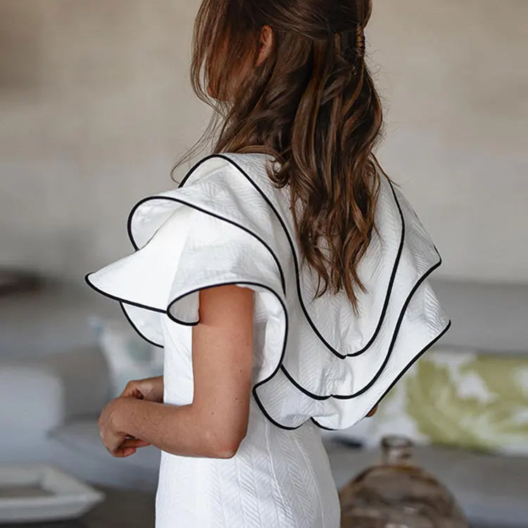 New Fashion Layered V Neck Long Dresse For Women Chic Sleeveless Bodycon Dresses Spring Summer Elegant Female Street Robes