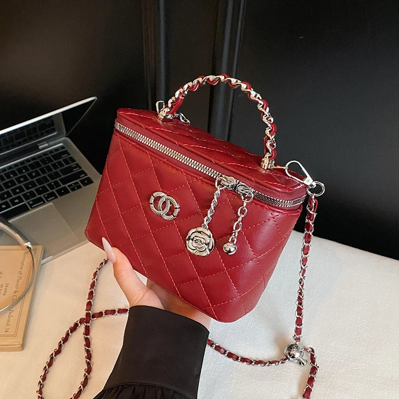 Women's Messenger Bag Leather Made Elegant Classic Shoulder Bag For Ladies Luxury Brand Famous Designer Tote Handbags