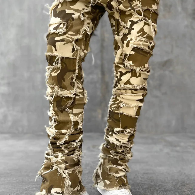 Fall Men Pink Jeans Pants Hip Hop Y2K Jeans US EURO Men's Trousers Clothing ropa hombre Camou Jeans