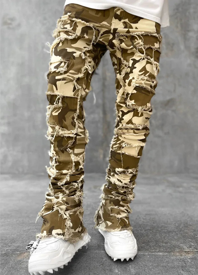 Fall Men Pink Jeans Pants Hip Hop Y2K Jeans US EURO Men's Trousers Clothing ropa hombre Camou Jeans