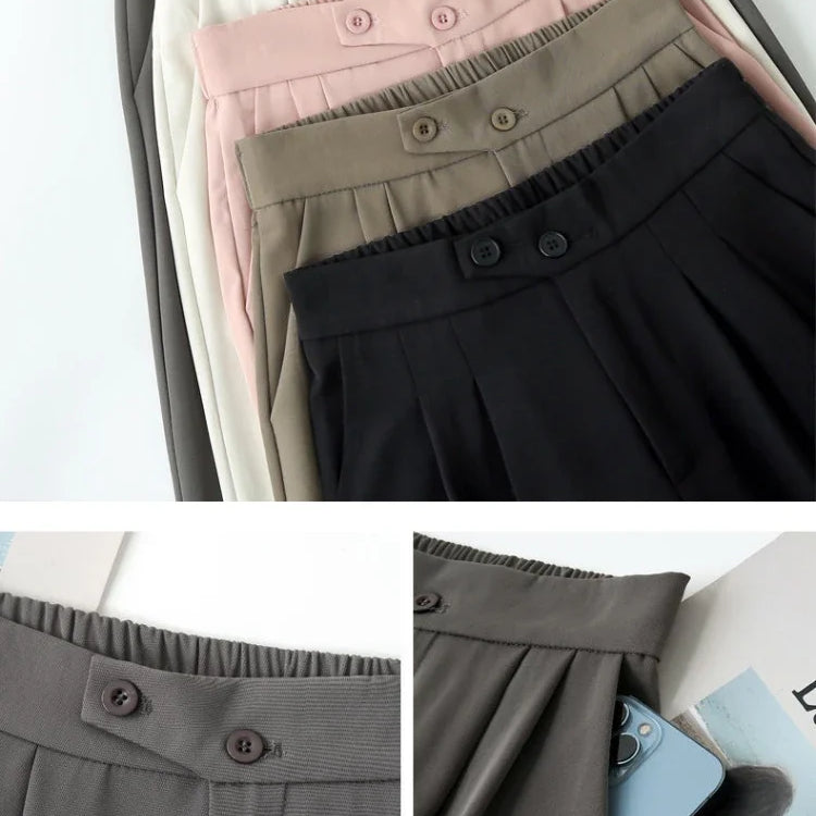 New UZZDSS Loose Flowing Pleated Trousers