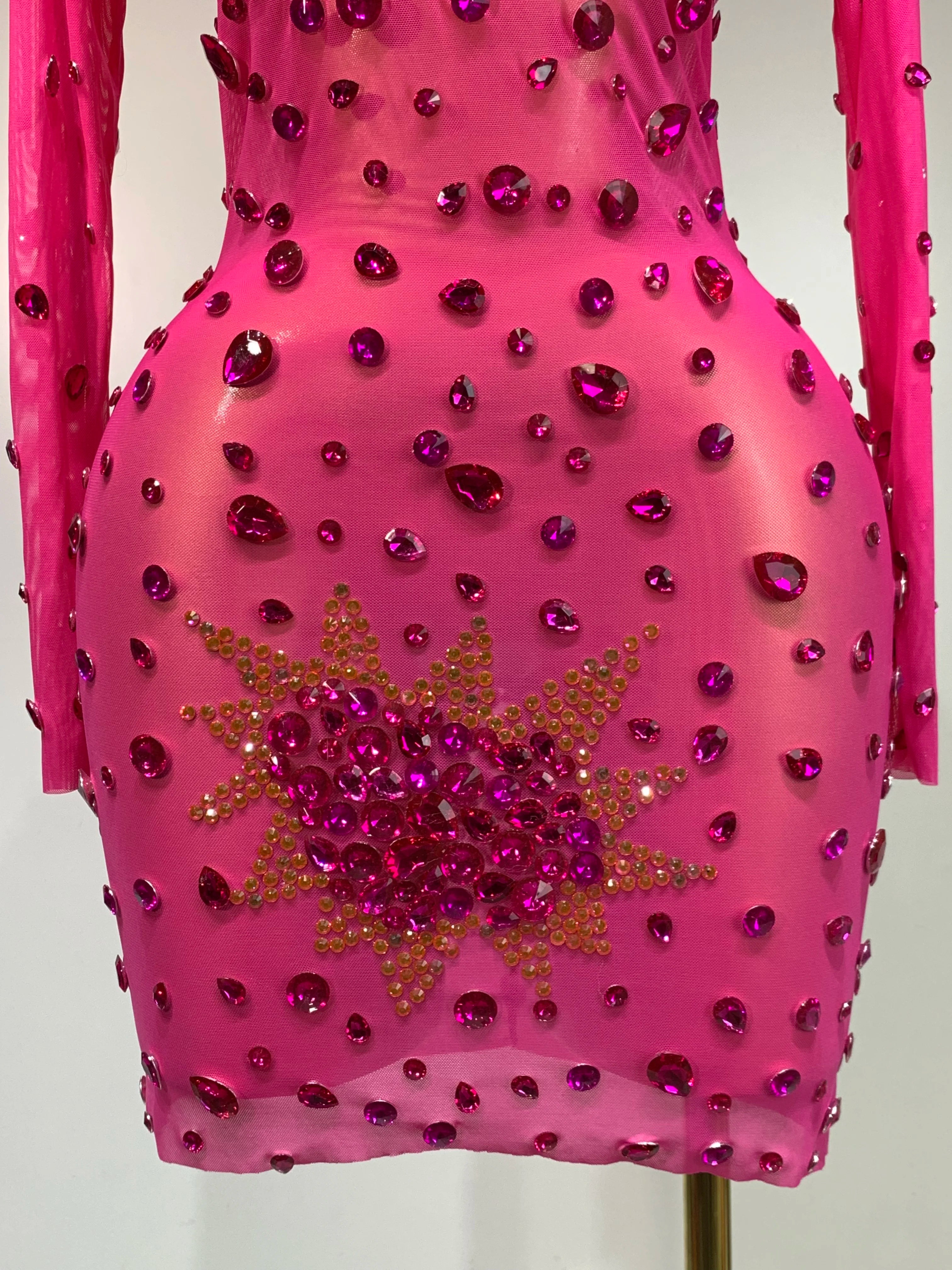 High Quality Sparkly Rhinestone Sexy Bodycon Dress 2025 New Fashion Nightclub Stage Outfit Luxury Birthday Party Dresses