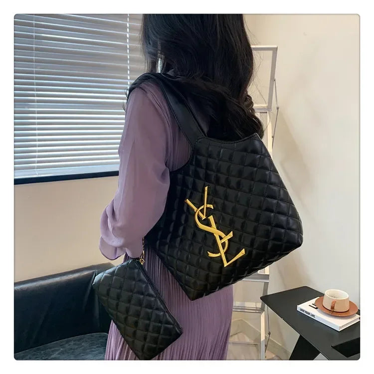 Must-Have 2025! Korean Spring/Summer Padded Shoulder Bag - Quilted Stitch, Popular Insert & Spacious Euro-American Style