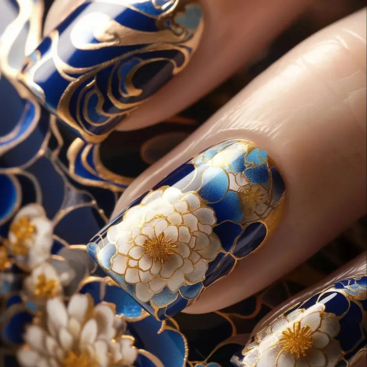 24 peças de unhas postiças de pressão com glitter verde, unhas postiças quadradas francesas, cobertura total, design natural, unhas de manicure vestíveis