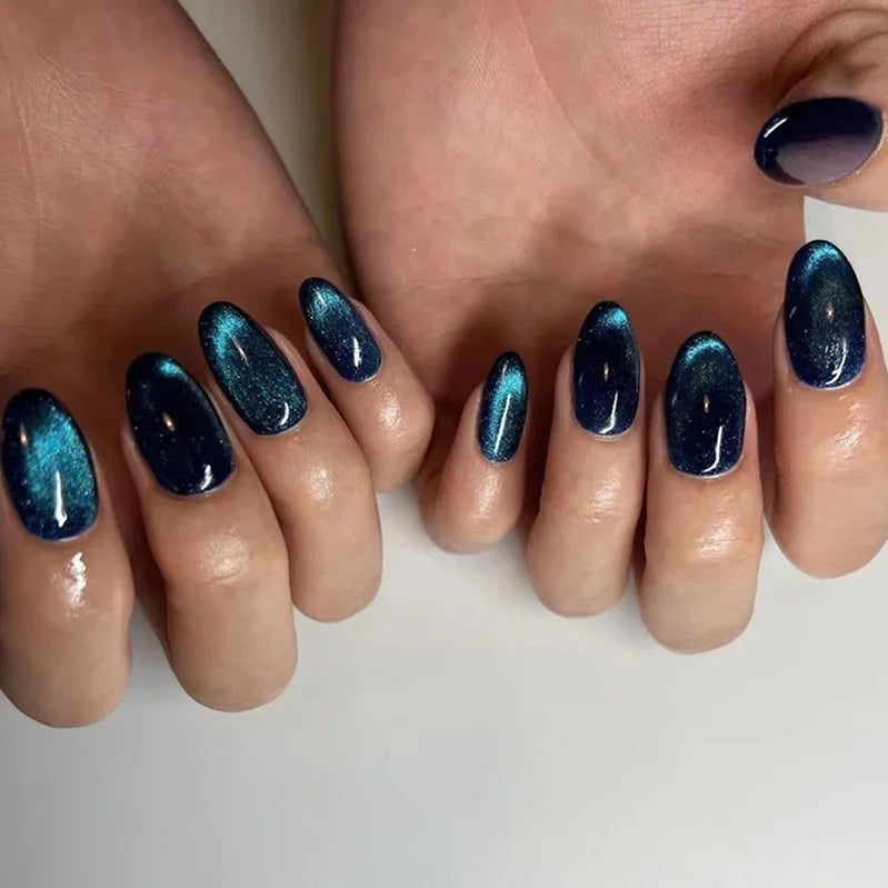 Unhas postiças simples vermelho vinho com cola, comprimento médio, amêndoa, unhas postiças, vestíveis, cabeça redonda, oval, cobertura total