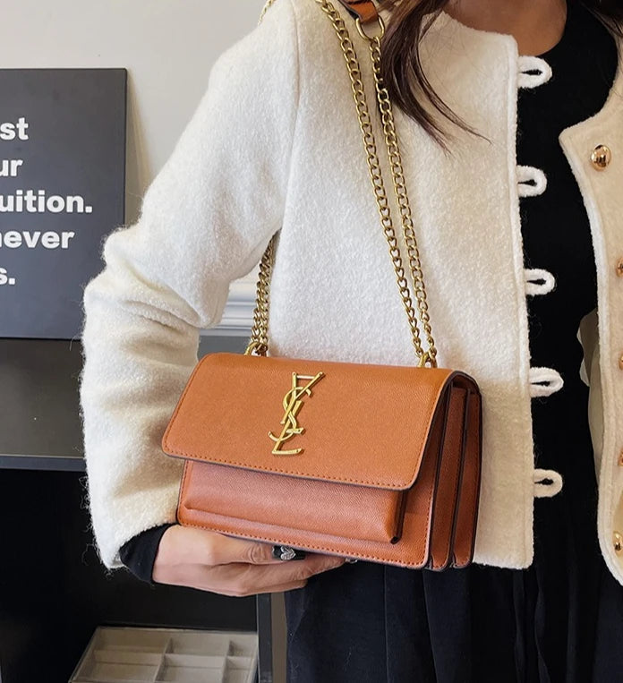 New Arrival Women's Luxury Chain Shoulder Bag High-End Texture Single Shoulder Crossbody Bag Versatile Armpit Purse for Ladies