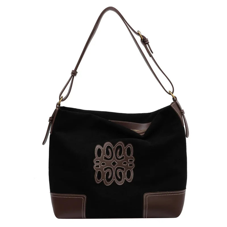 Women Luxury Brand Messenger Bags Retro Brown Crossbody Tote Bags Bucket Clutch Bag Shopping Large Capacity Travel Bag