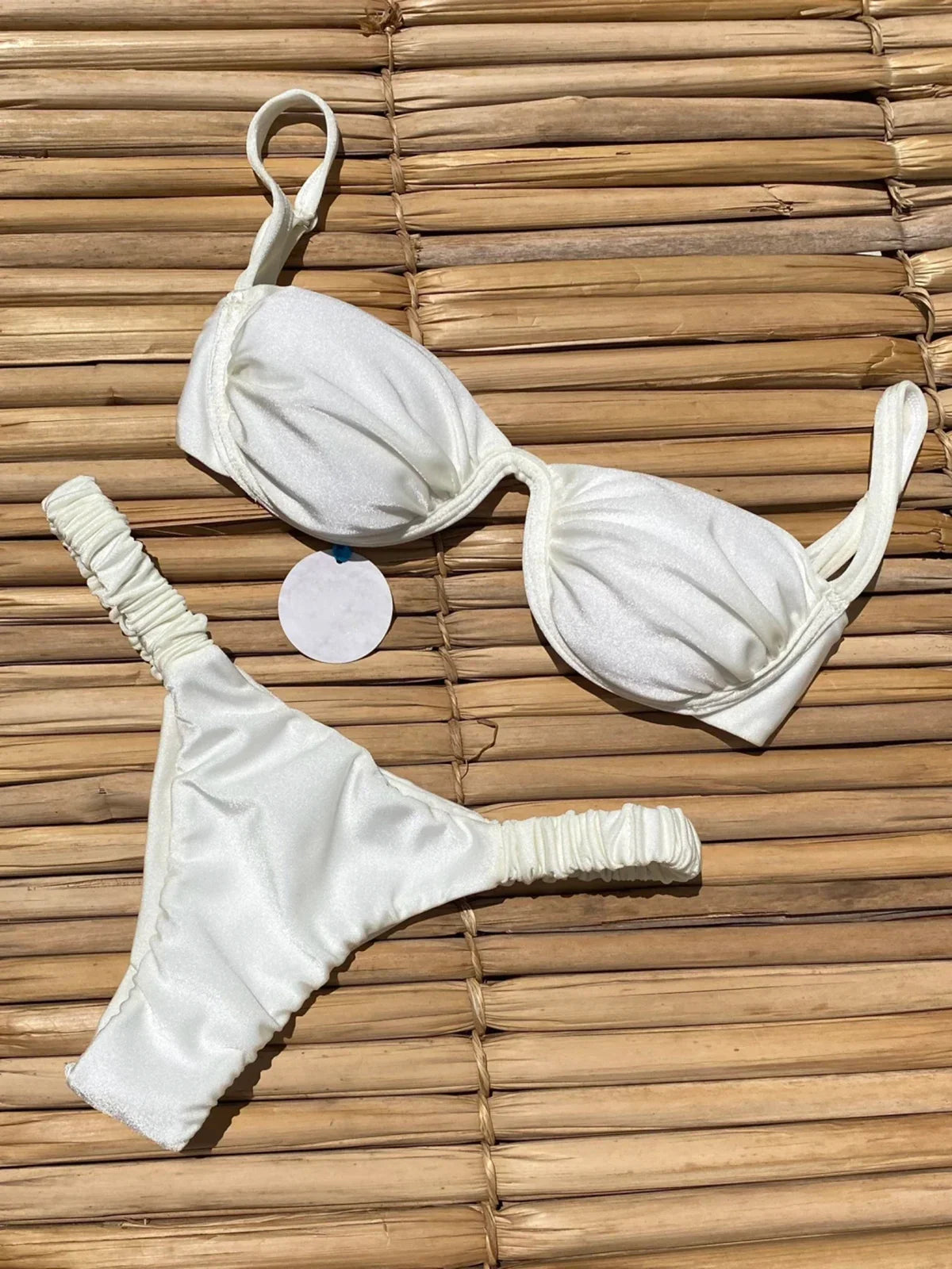Push Up Bikini Sexy Women Swimsuit Female Swimwear Sexy Bikini Set Brazilian Biquini Swimming Suit Solid Shiny Beachwear DC347901