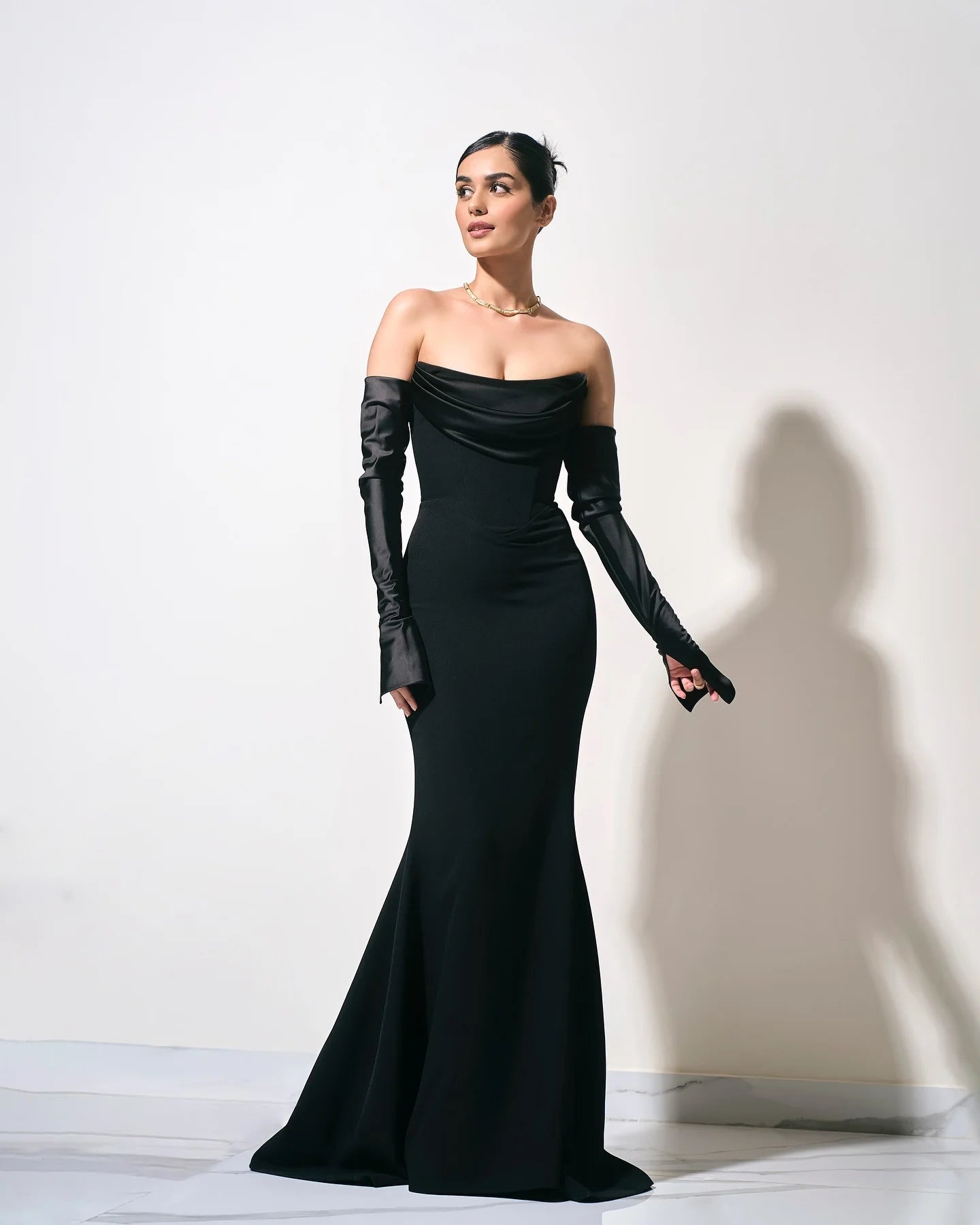 Sexy Off The Shoulder Long Sleeve Strapless Floor Length Dress Elegant Woman Wedding Party Vestido Celebrity Party