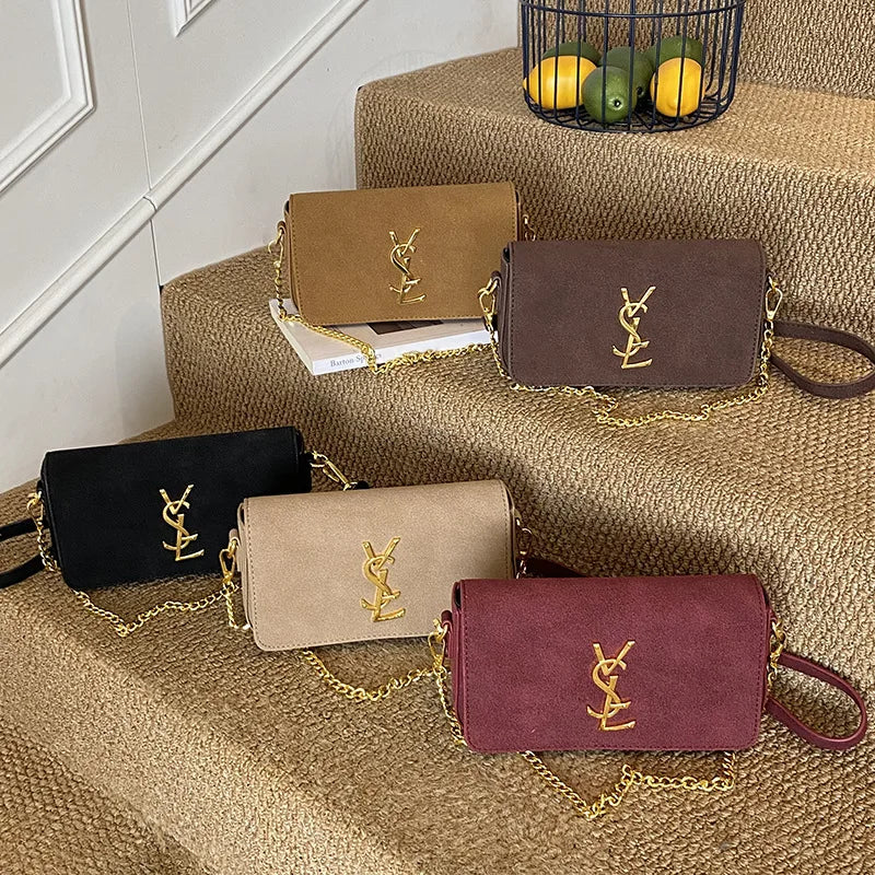 Autumn and Winter Retro Shoulder Armpit High Fashion Messenger Bag Simple Small Square Bag Paris Fashion Designer Women's Bag