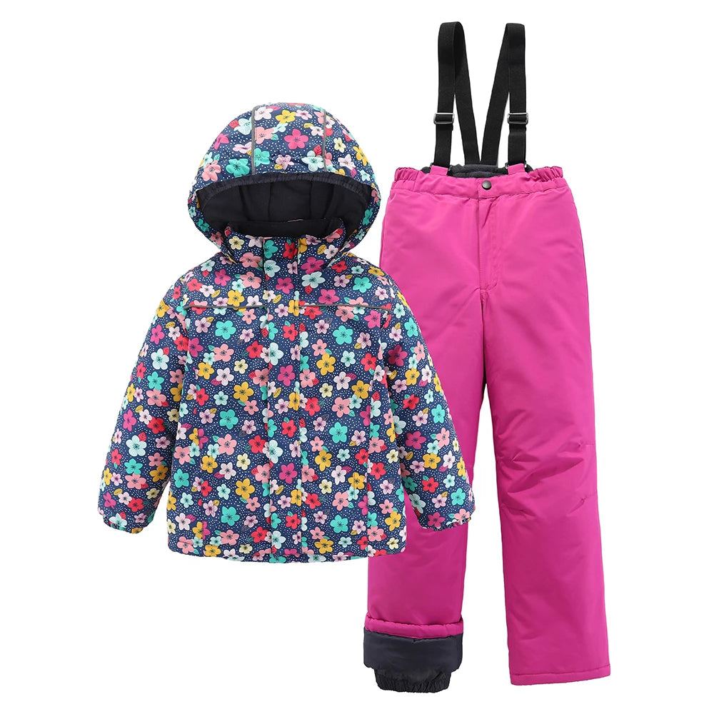 3-12T Children Ski Suits Boys Girls Ski Jackets Pants -30 Degrees Kids Winter Snowboard ski Jacket Waterproof Snow Suits 4 United States