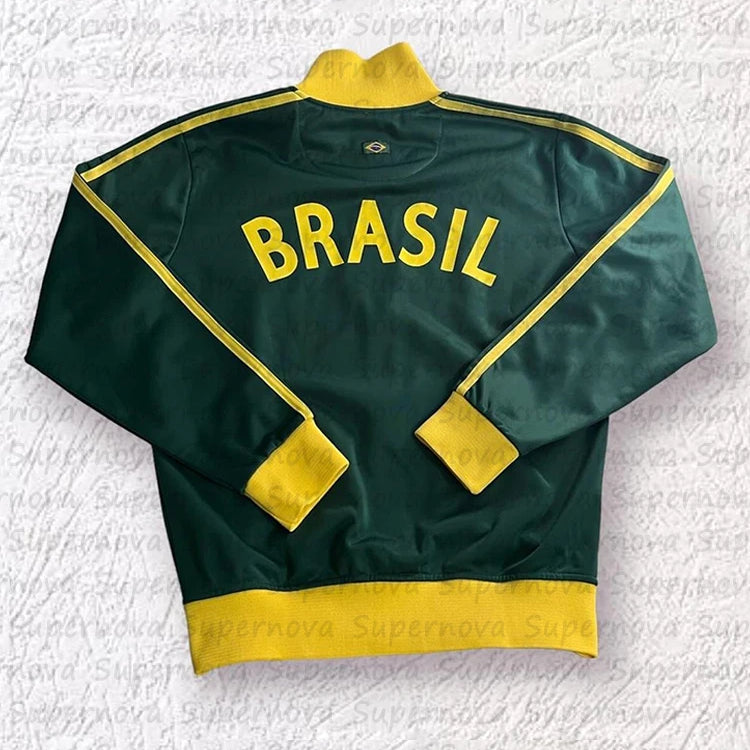 Vintage Y2K Aesthetic Sweatshirt Two-color Letter Embroidery Loose Graphic Zipper Hoodie Retro