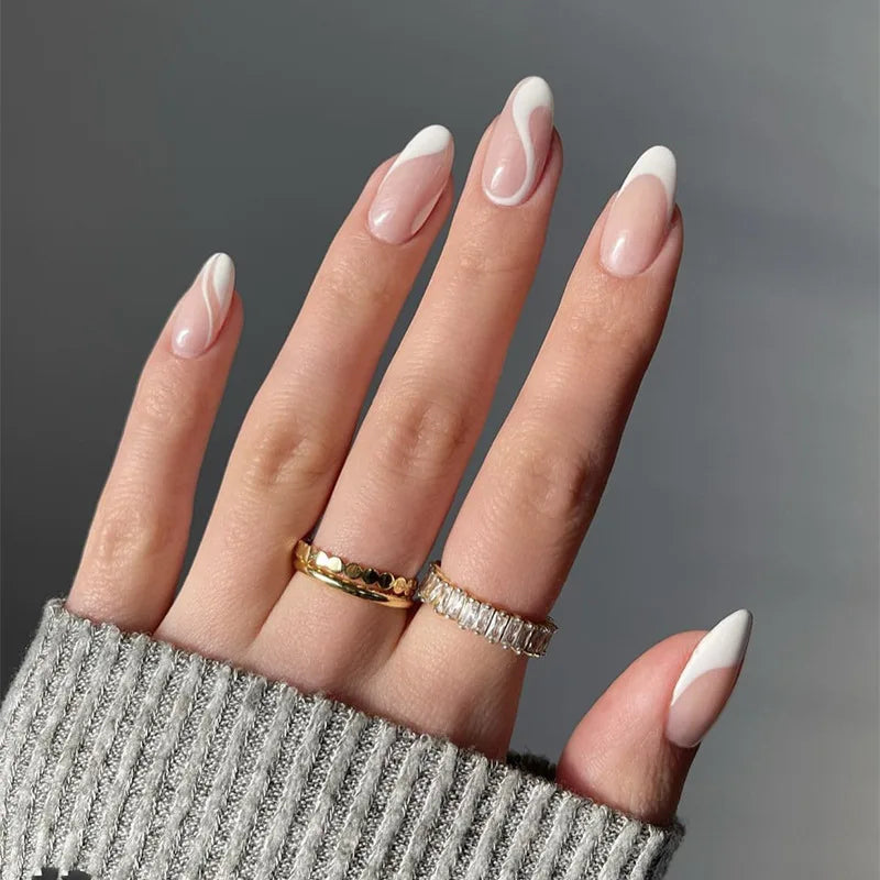 Unhas postiças simples vermelho vinho com cola, comprimento médio, amêndoa, unhas postiças, vestíveis, cabeça redonda, oval, cobertura total