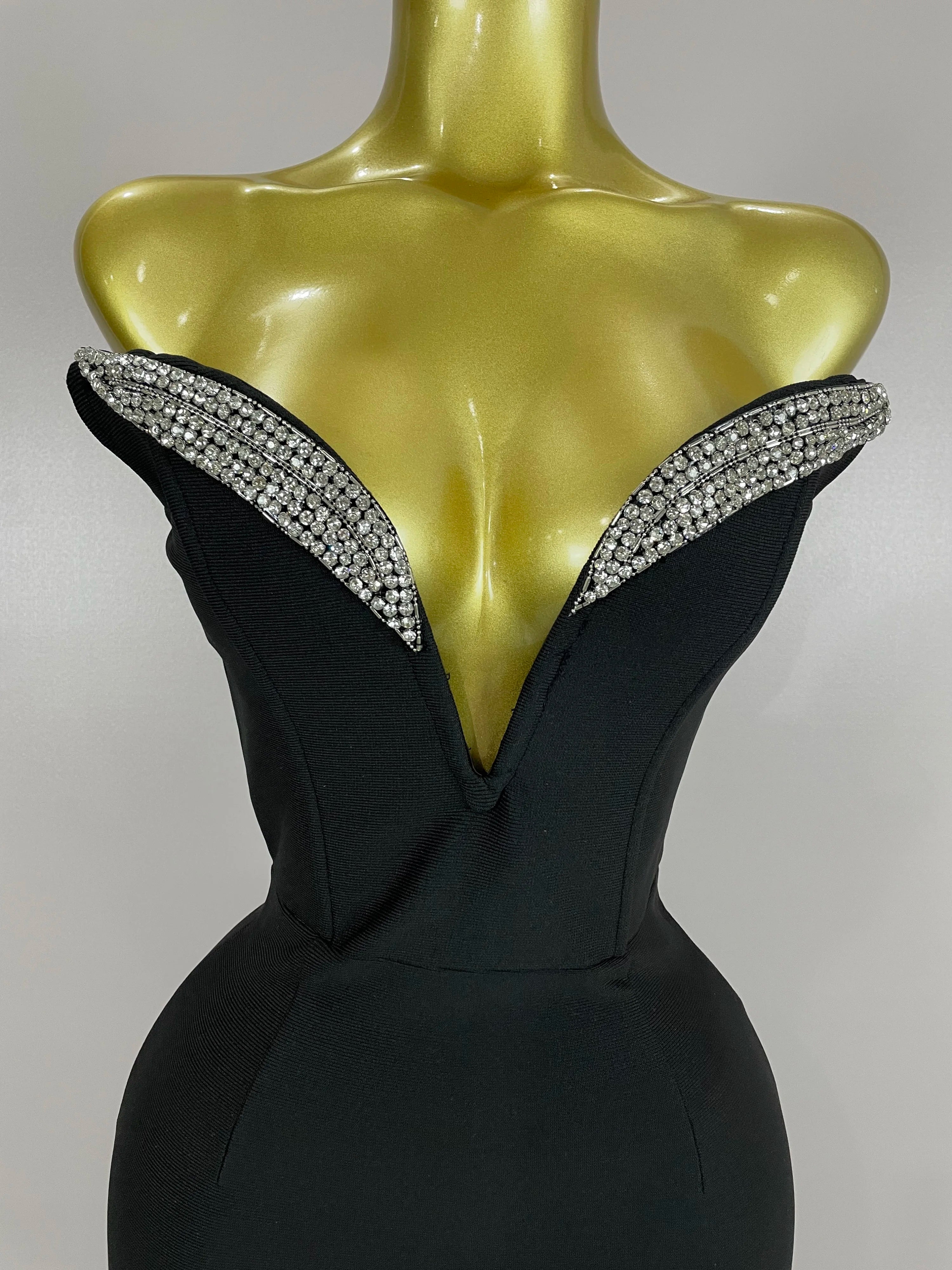 Vestido longo feminino sexy sem alças, brilhante, com strass, colado ao corpo, moda para festa noturna, luxuoso, aniversário, 2025
