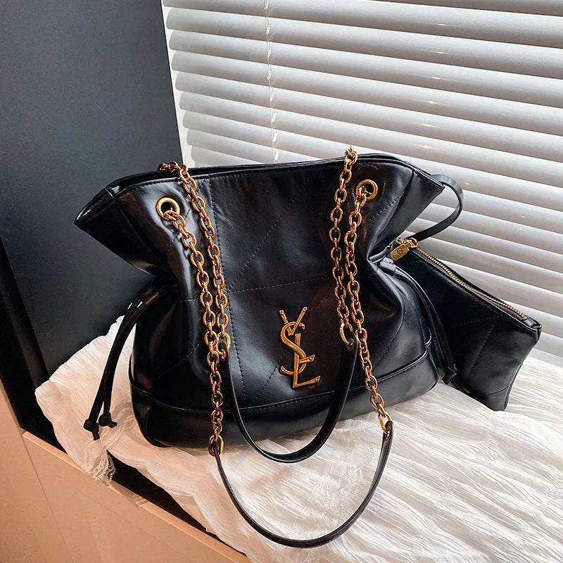 Luxury Exclusive Deluxe Women Tote Bag Vintage Leather Crossbody Bag High End Shoulder