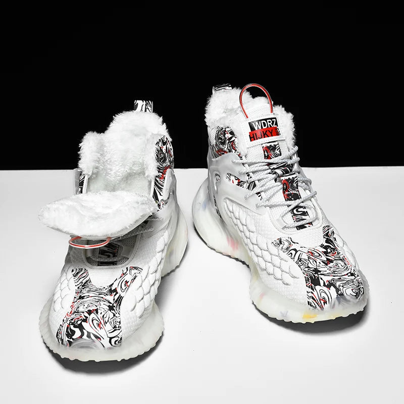 men boots 2024 New Winter Slippers Warm Men Shoes Waterproof Non-Slip Plush Sneakers Male tenis shoes Boots Men Sneakers Winter