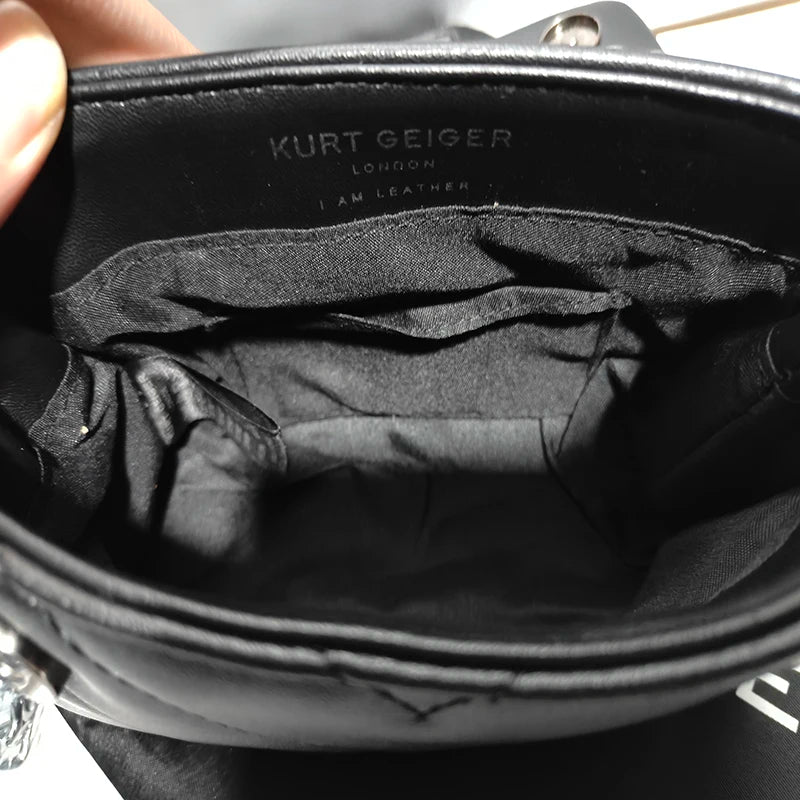 Kurt G Mini Quilted Eagle Metal Women Shouder Bag Embroidery PU Leather Ladies Cross Body Bags
