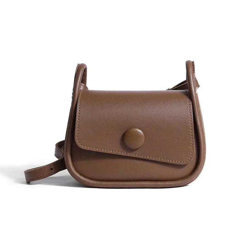 Women's Trend Fashion Large Capacity Shoulder Bag Advanced and Versatile One Shoulder Crossbody Small Square Bag Chocolate