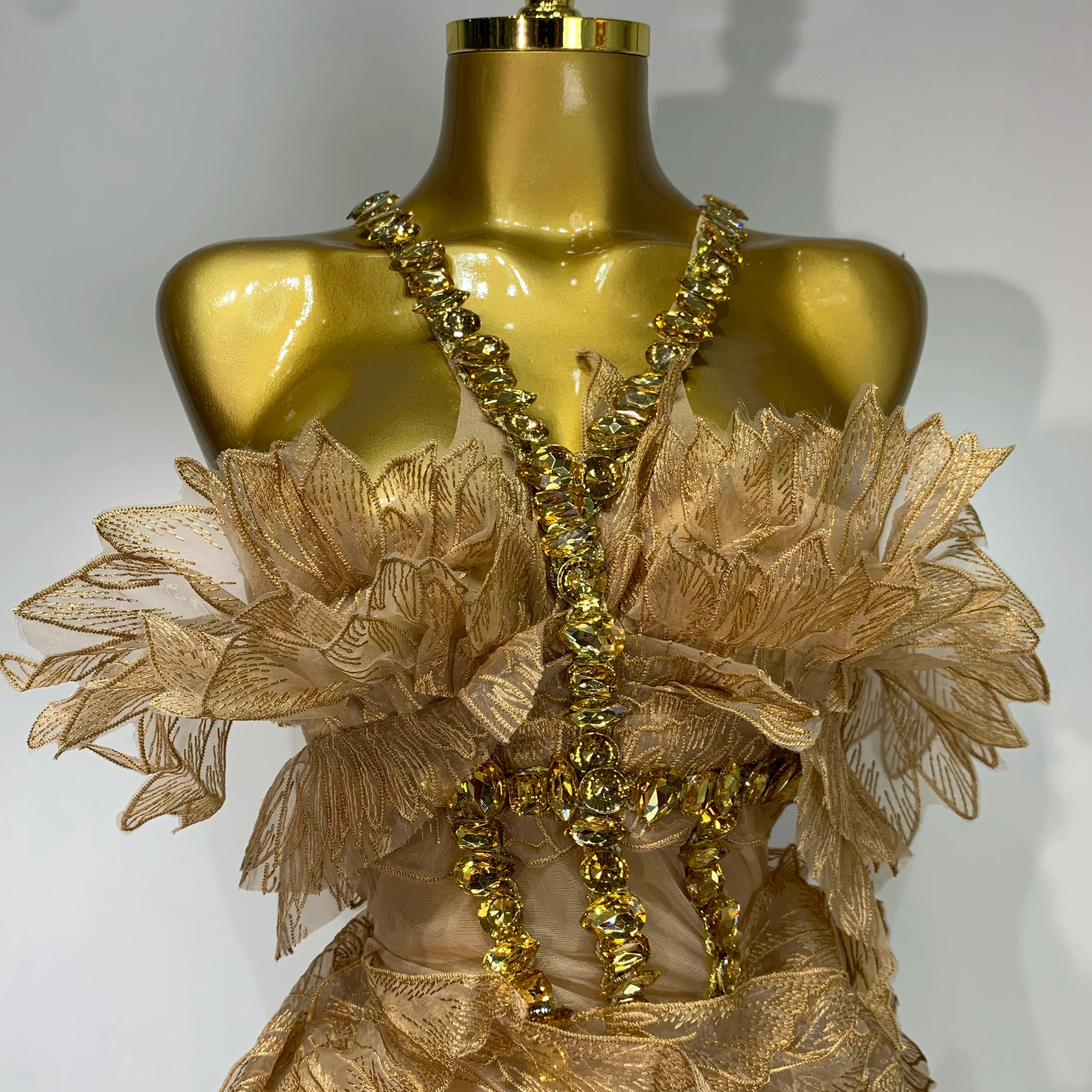 Women Sexy Mesh See Though Crystal Bodycon Mini Dress Celebrate Birthday Party Nightclub Hotwife Outfit Singer Stage Costume