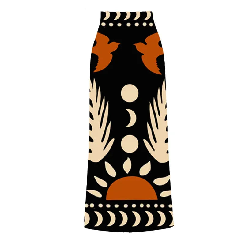 New Hollow Out One Pieces Swimwear+Skirt Bathing Suit Retro Matching Set for Women Two Peices Swimwsuit Bikinis Monokini