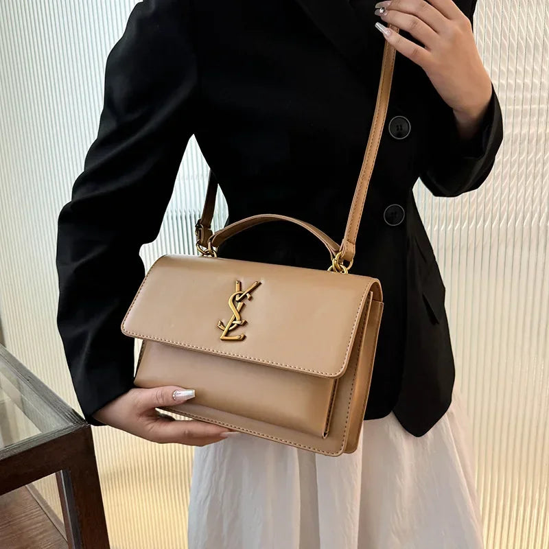 New Women's Chain Strap Crossbody Bag Luxury Design Trendy Casual Shoulder Bag Premium Leather Women's Handbag