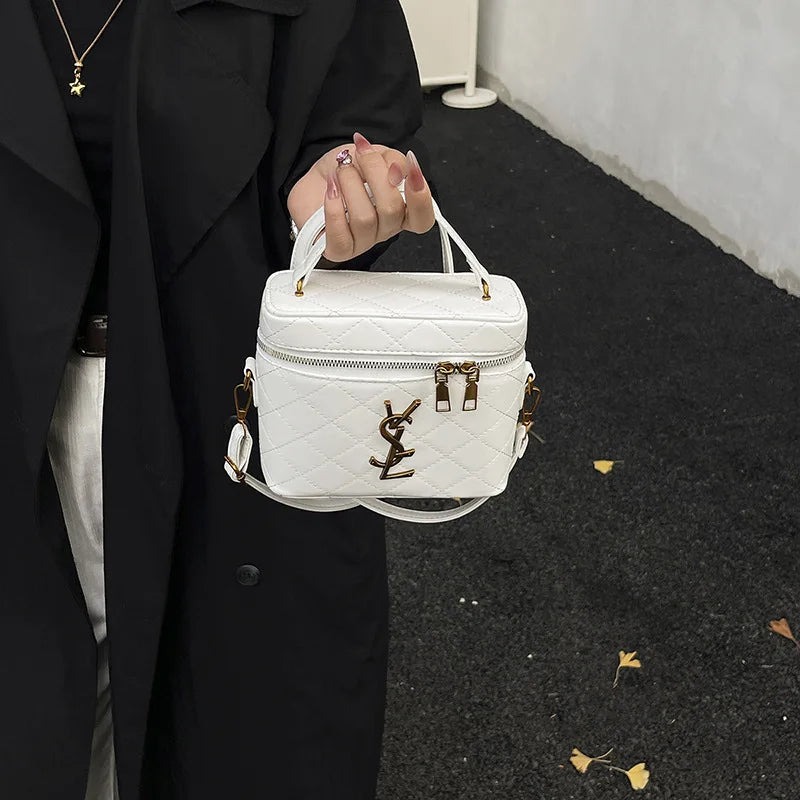 2025 Women's Fashion Box Bag Stylish Small Square Handbag Versatile Shoulder & Crossbody Purse for Women Trendy Clutch Daily Use