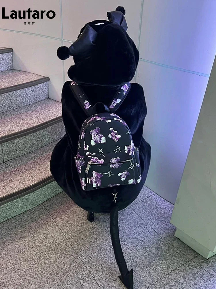 Winter Oversized Warm Thick White Faux Fur Coat Women with Hood Sweet Cute Kawaii Japanese Style Fashion Fluffy Jacket