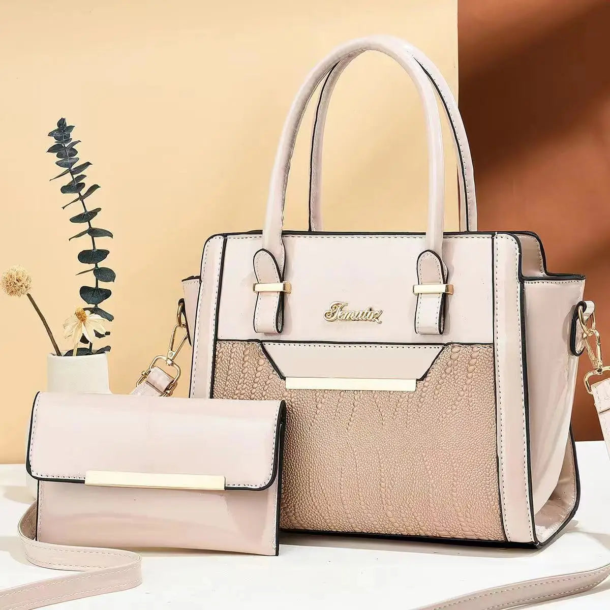 Large Capacity Crocodile Patterned Crossbody Composite Bag PU Single Shoulder Tote Bags Women Fashion Handbags GRAY (20cm<Max Length<30cm)