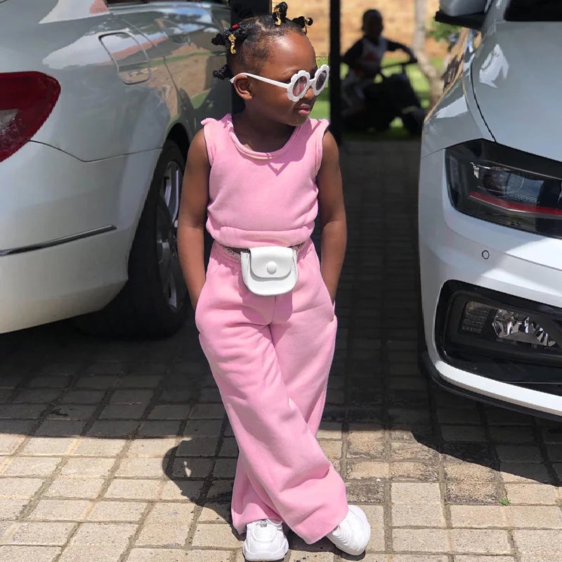 Girls Clothing Sets Summer Lace T-Shirts Floral Tutu Skirt 2Pcs Suits Girls Clothes Sets Fashion Princess Kids Outfits 2022 Set pink Y6126