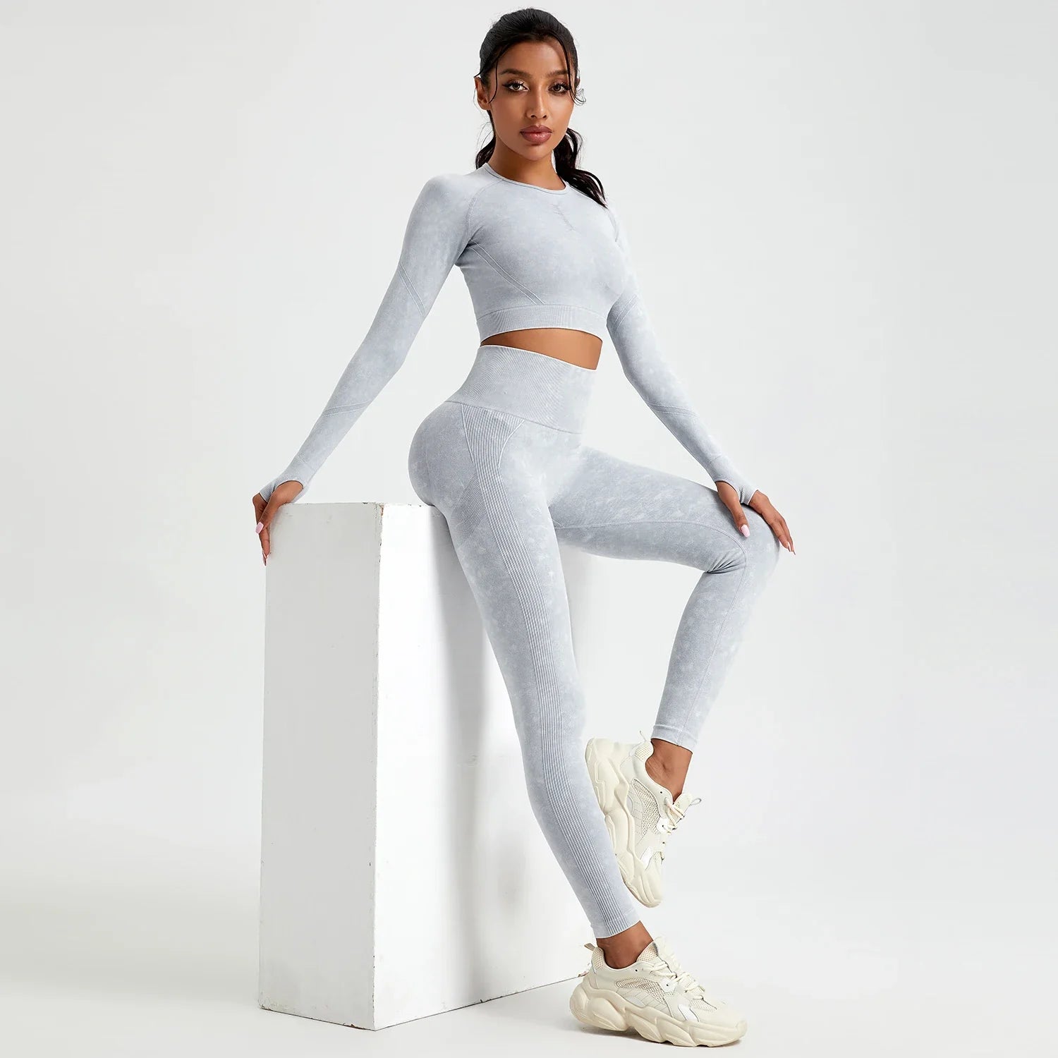 Wash Autumn Pant Sets Skinny Stretch Sport Pant Sets Beautiful Activewear