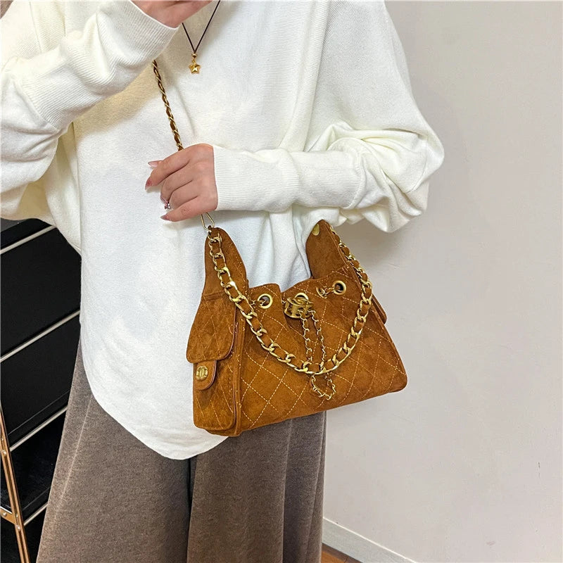 Luxury Brand Women Classic Crossbody Bag Elegant Leather Tote High End Shoulder Bag Vintage Designer