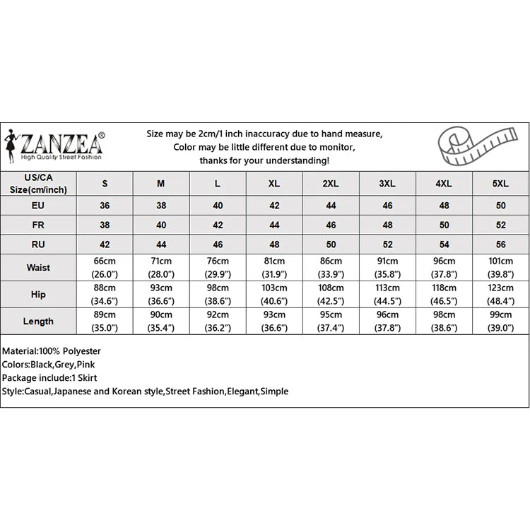 Women High Waist Jupe Korean Fashion Pleating Skirt Vintage Office Lady Spring Falda Holiday Loose Solid Maxi Skirts