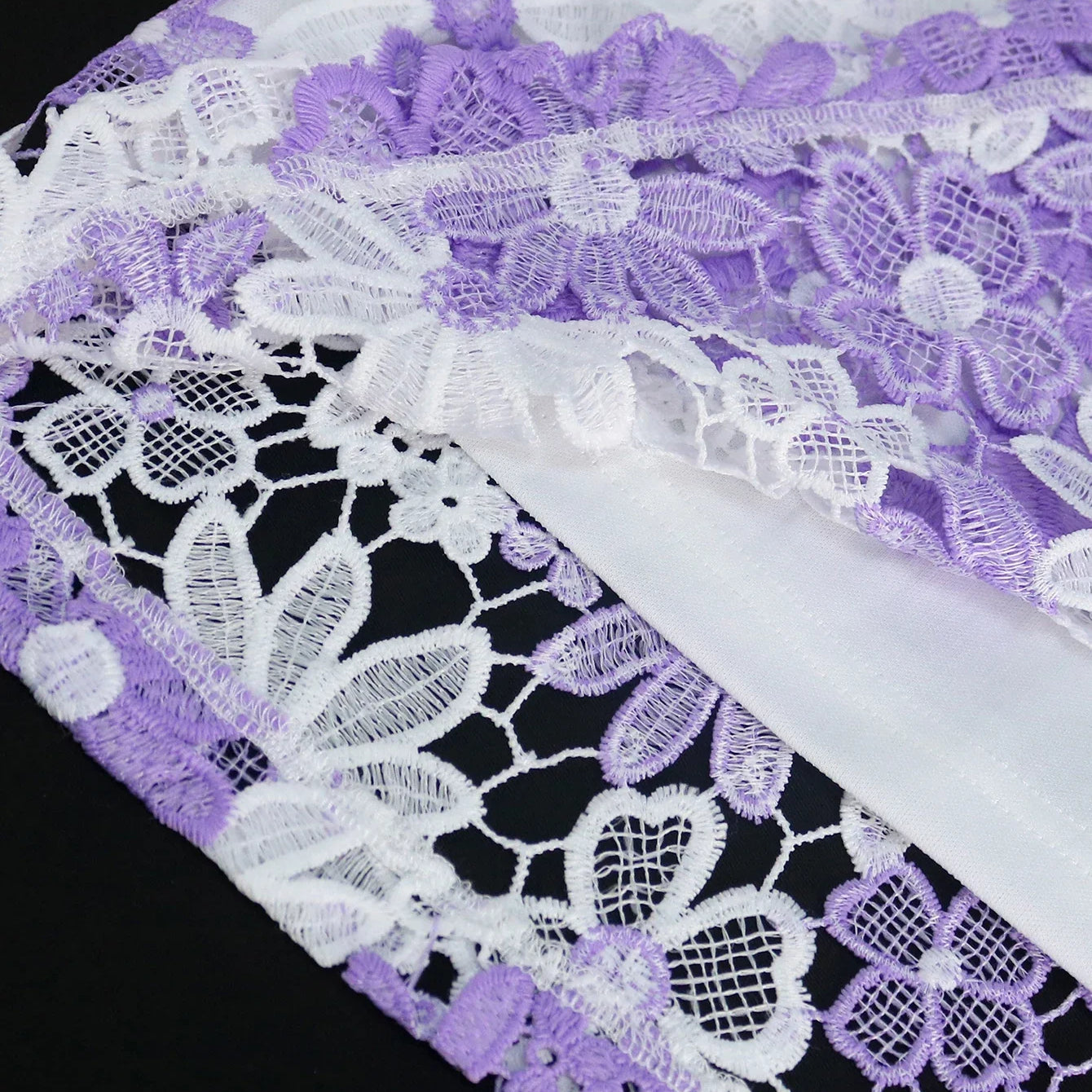 Women Bodycon White Purple Lace Dress Off Shoulder Puff Sleeves Event Birthday Wedding Guest Occasion Gowns African Plus Size