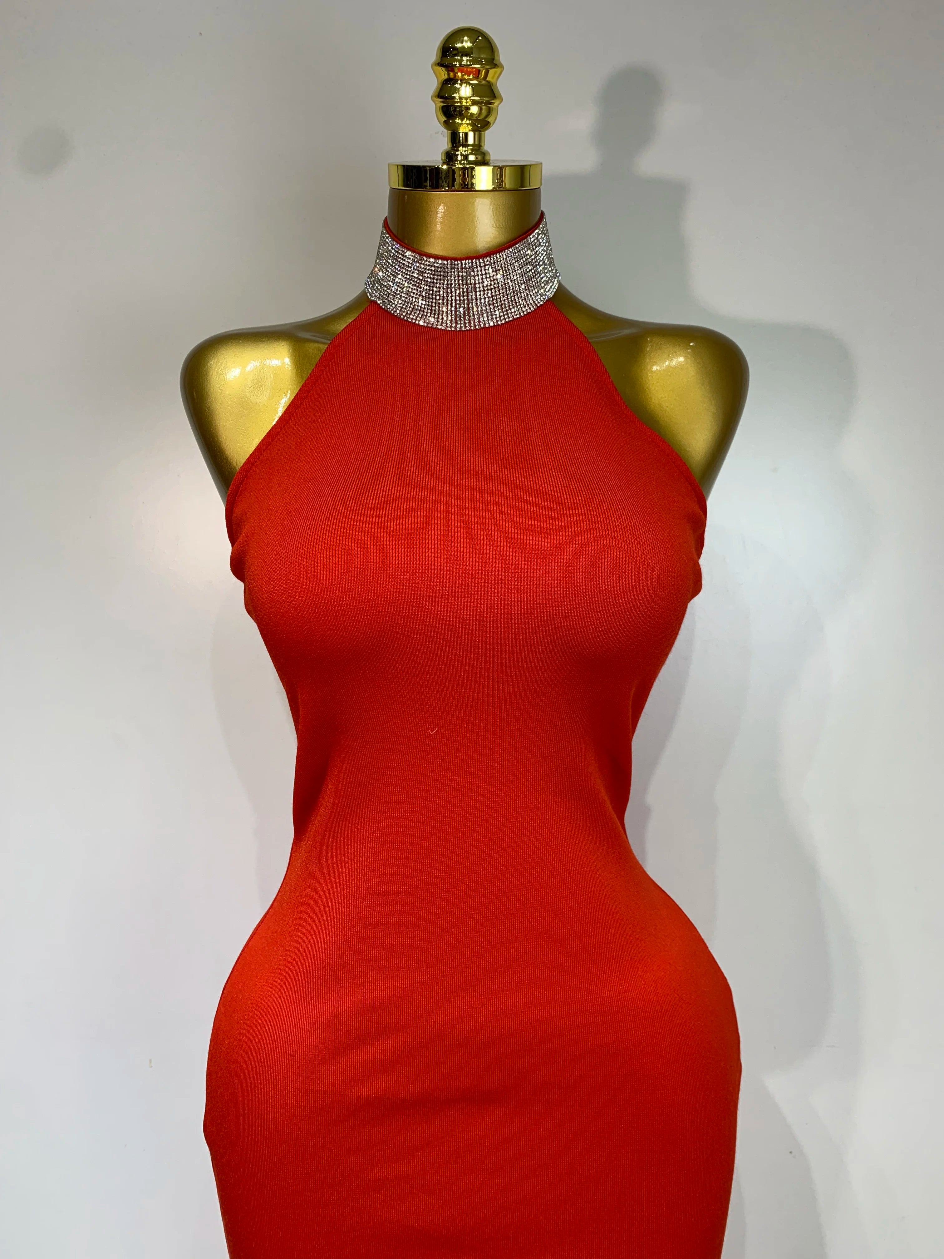 Luxury Birthday Bandage Dress Women 2025 Elegant Red Halter Backless Celebrity Evening Party Wedding Gowns Club Gala Dresses