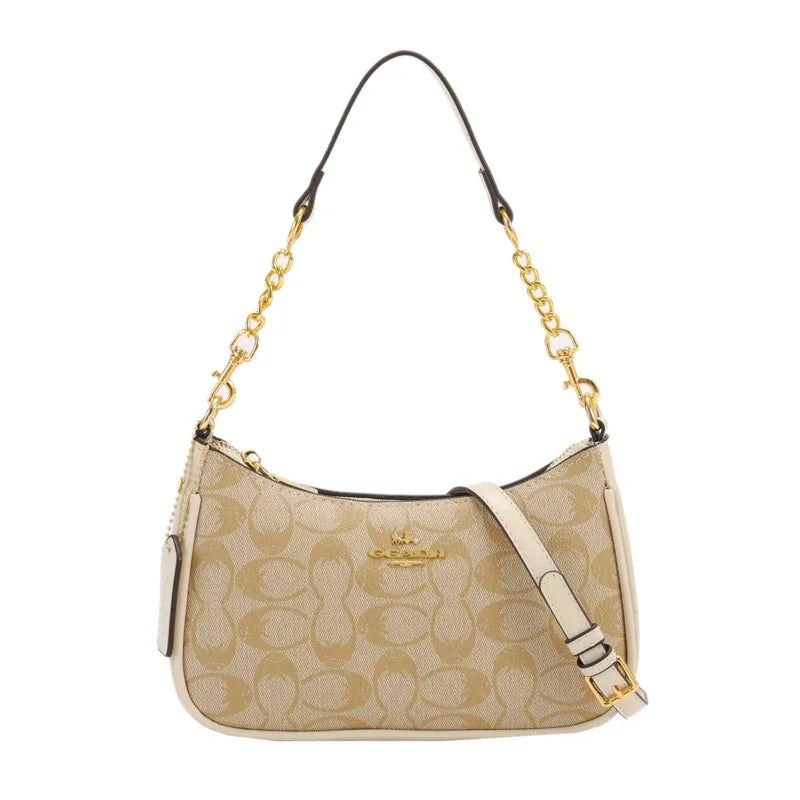 Luxury Signature Women Tote Bag Vintage Leather Crossbody Bag High End Shoulder Handbag