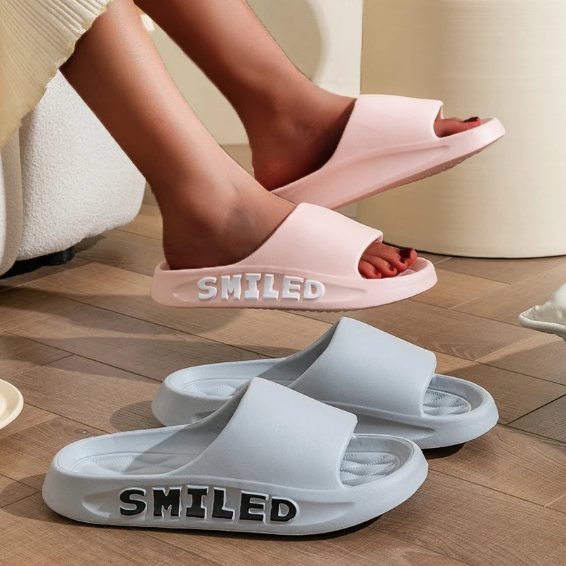 Fashion Concise Summer Couple Non-slip Soft Slides Lithe Comfort Sandals Men Women Casual Slippers Ladies' Home Flip Flops