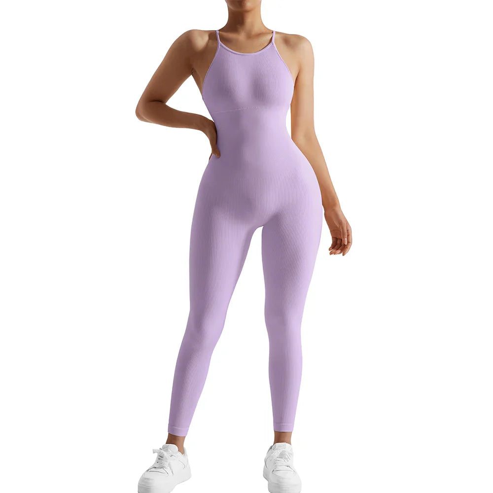 Bodycon Jumpsuits Women Sportwear Casual Streetwear Fitness Outfit Gym Clothings Rompers Overalls Playsuits Bodysuit Female SJWC006PU