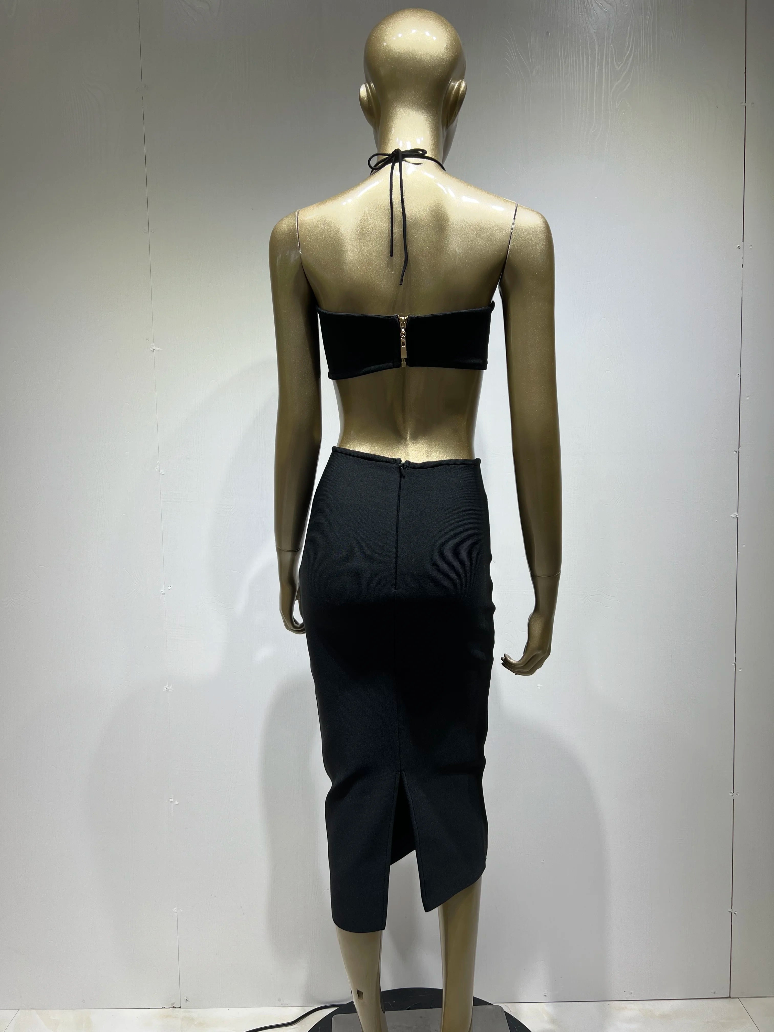 2023 Summer 3D Flower Sexy Hollow Out Sleeveless Bodycon Black Long Dress Fashion's Sexy Woman Party Outfit Beach Party Vestido