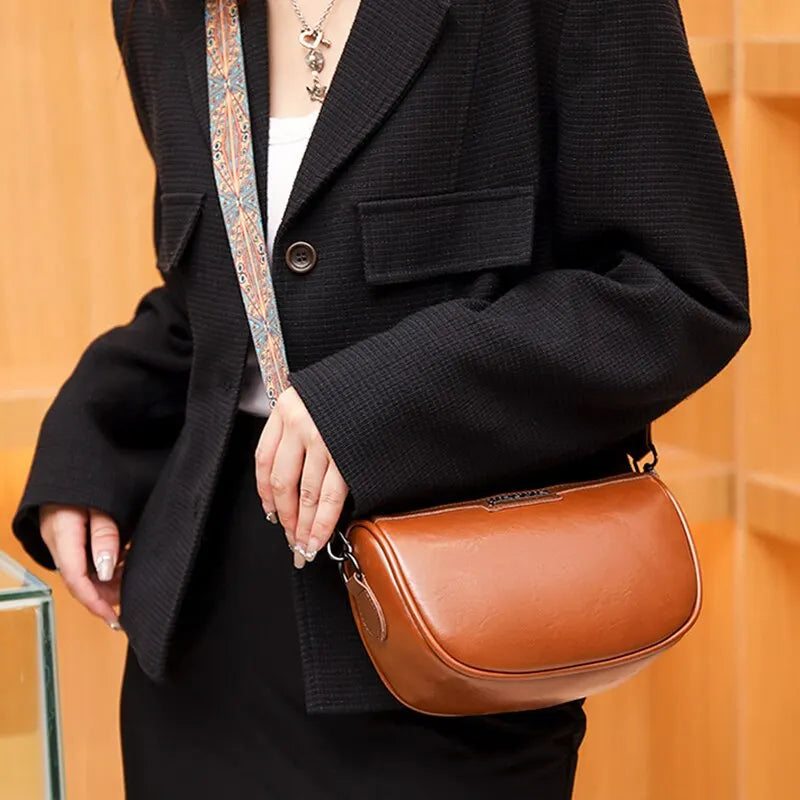 Bright Face Womens Small Backpack One Shoulder Crossbody Bag With Versatile Texture For Retro Women