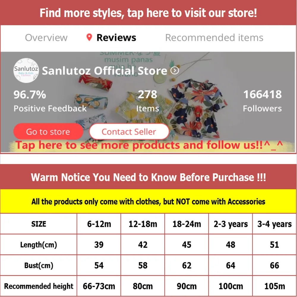 Short Sleeve Summer Baby Dress Cute Pattern Casual Kids Girls Clothing Dress Cotton