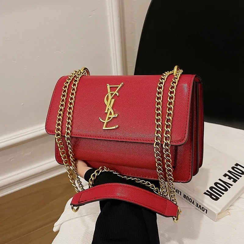 New Arrival Women's Luxury Chain Shoulder Bag High-End Texture Single Shoulder Crossbody Bag Versatile Armpit Purse for Ladies