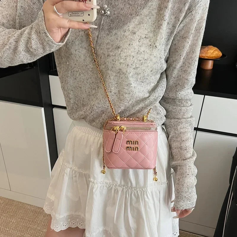 2025 Quilted Bag with Chain Strap for Women, Chic Luxury Crossbody Purse, Elegant Shoulder Bag