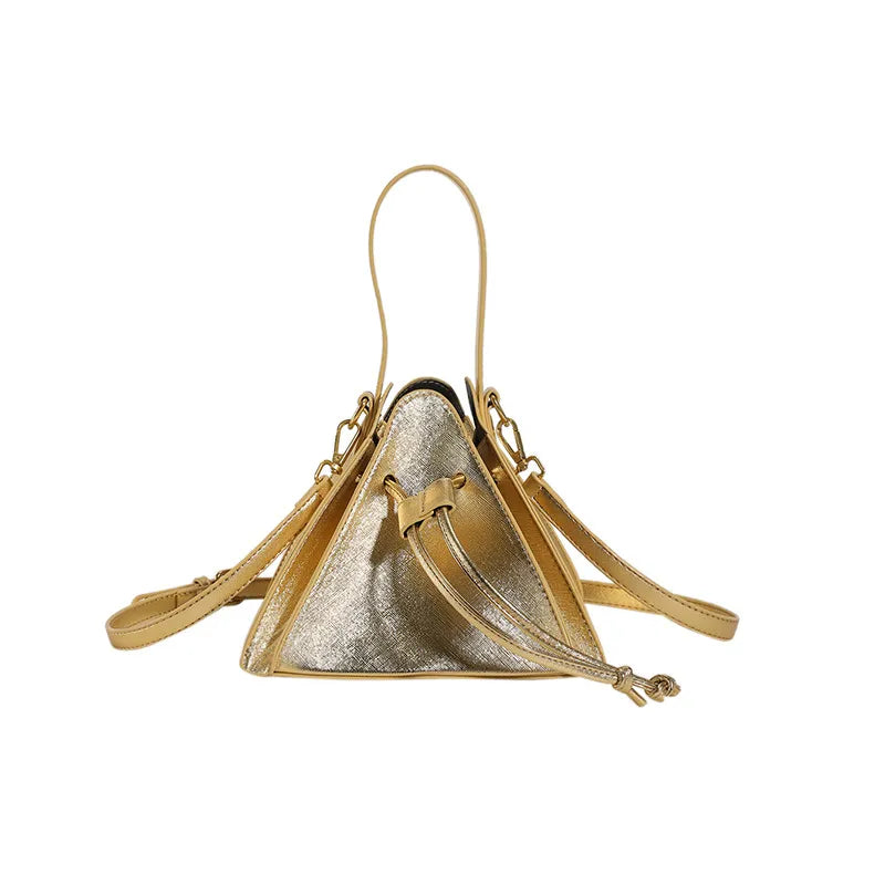 Patent Leather Handbags for Women New Personality Fashion Crossbody Bag Luxury Party Trend Woman Shoulder Bag Gold Mini(Max Length<20cm)