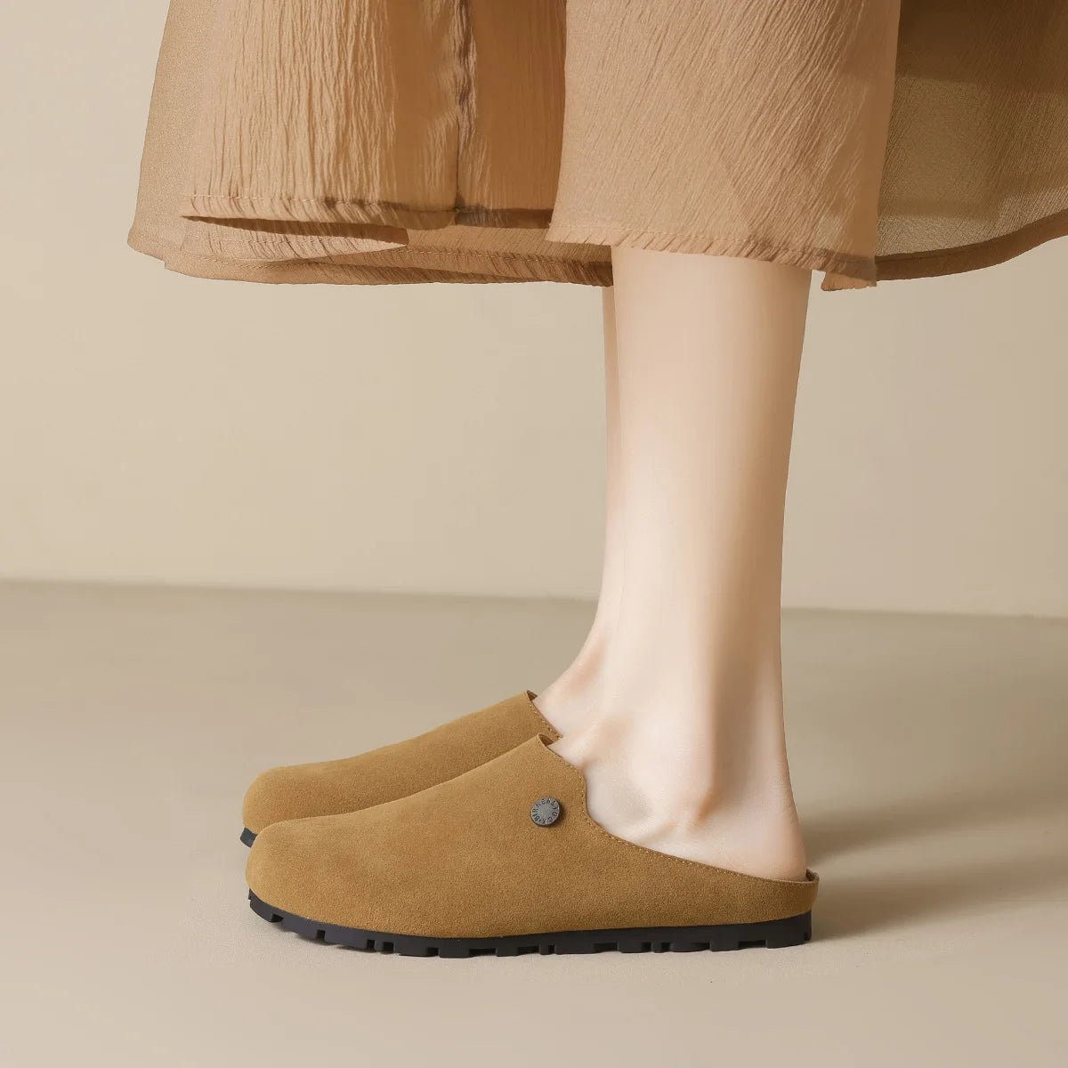 spring women's outdoor shoes Mules Slippers Ladies' casual flat shoes Work shoes Boat shoes Large sizes 41-43