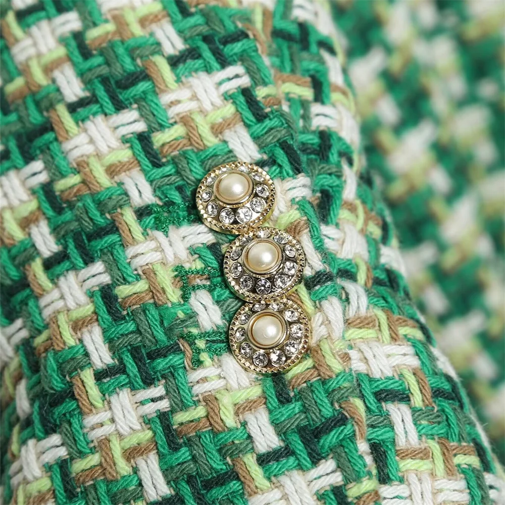 Winter New Women's V-neck Texture Double breasted Loose and Versatile Long sleeved Suit Coat