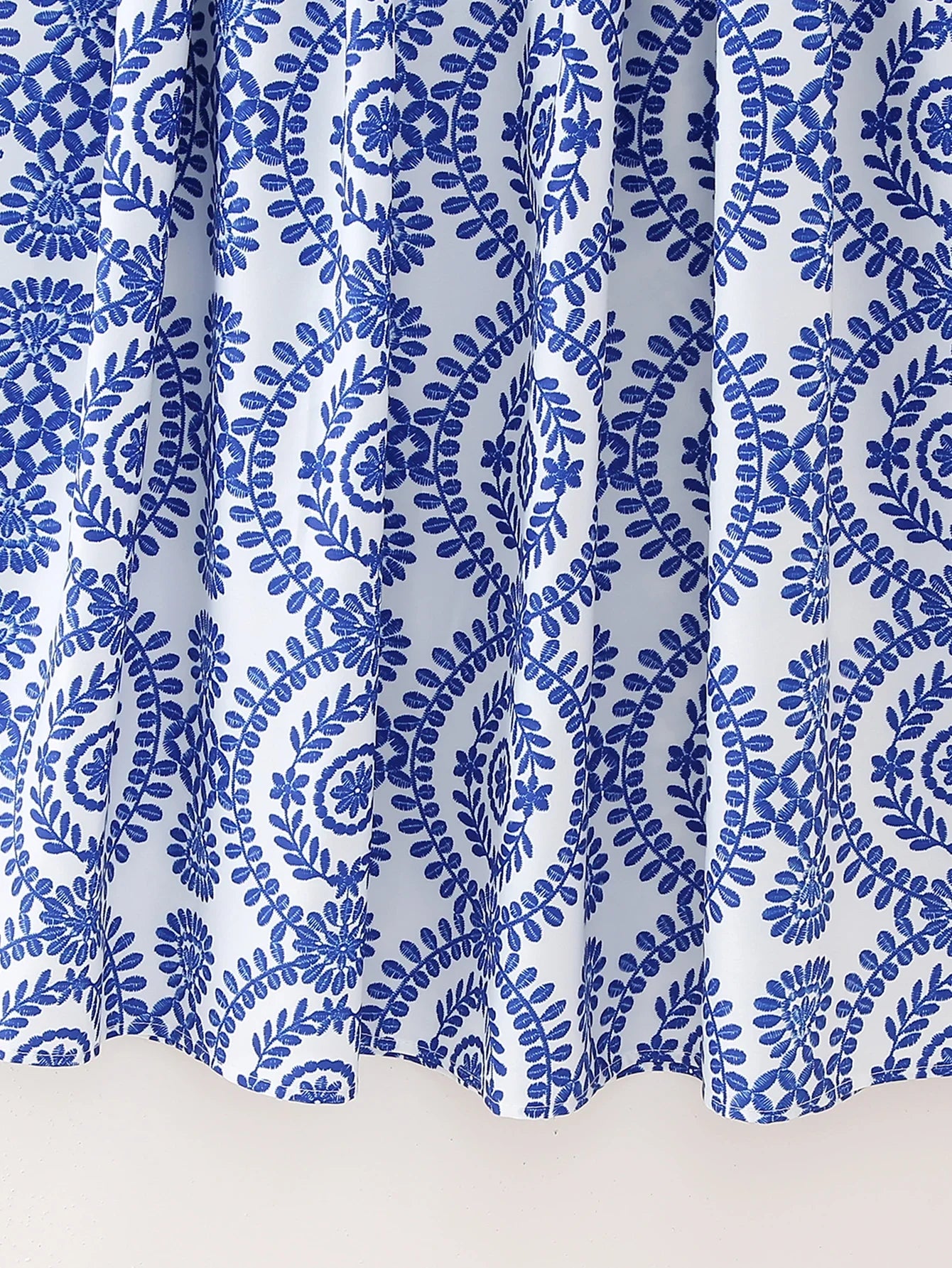 Stylish Printed Skirt Women Spring New Fashion High Waist Pleated Ankle Length Modern Lady Long Bottom Wear