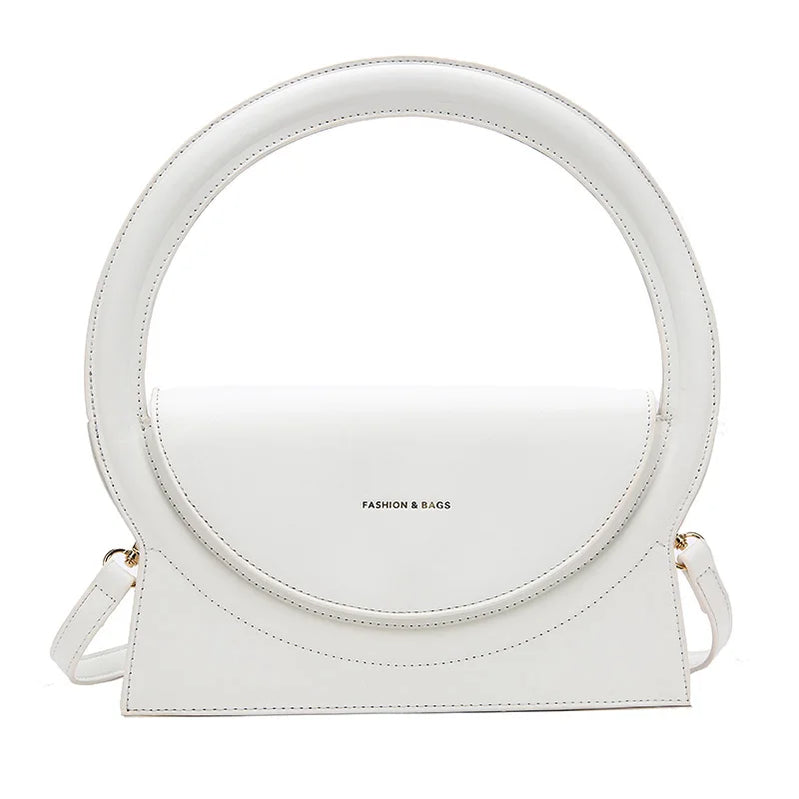 Brand Shoulder Bags for Women Top Brand Handbag Pu Leather Ladies Shoulder Tote Bag Luxury Handbag Purses Female Party Tote Bag White