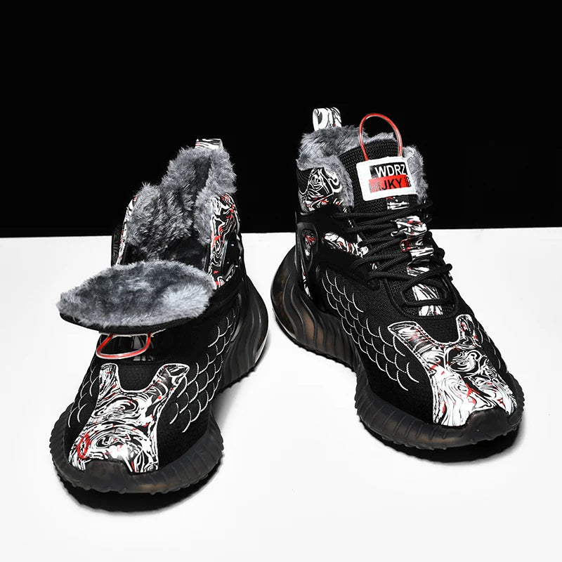 men boots 2024 New Winter Slippers Warm Men Shoes Waterproof Non-Slip Plush Sneakers Male tenis shoes Boots Men Sneakers Winter