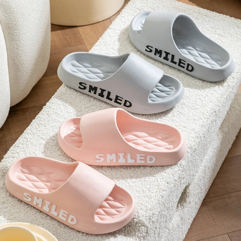 Fashion Concise Summer Couple Non-slip Soft Slides Lithe Comfort Sandals Men Women Casual Slippers Ladies' Home Flip Flops